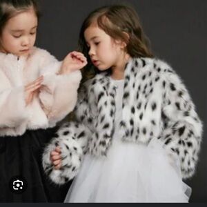 Stylish Faux Fur Leopard Print Jacket for Kids by Liz brand Petite and Hailey